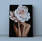 Cuadro Figura Humana: MUJER Y ROSA GRANDE - Miniatura 3