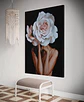 Cuadro Figura Humana: MUJER Y ROSA GRANDE - Miniatura 4