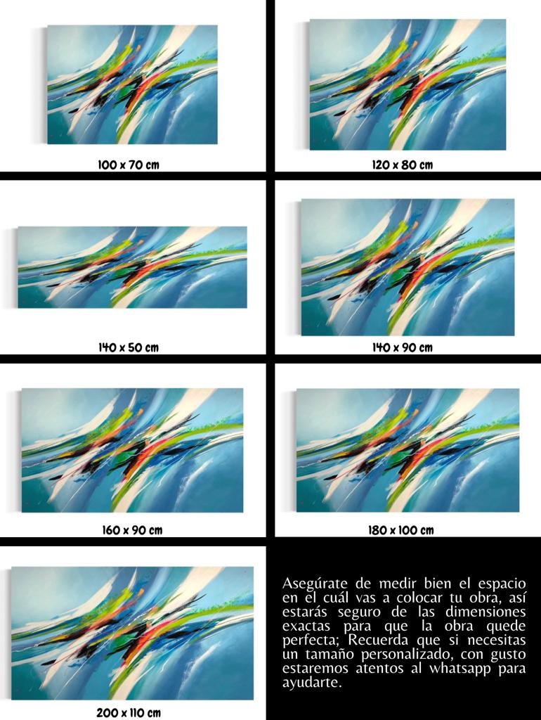 Cuadro Abstracto: DESCARGA MAGNETICA 5