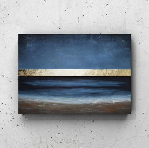 Cuadro Abstracto: ORO DEL MAR