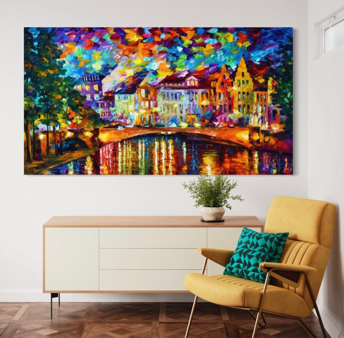 Cuadro Paisajes: CASAS DE COLORES 2