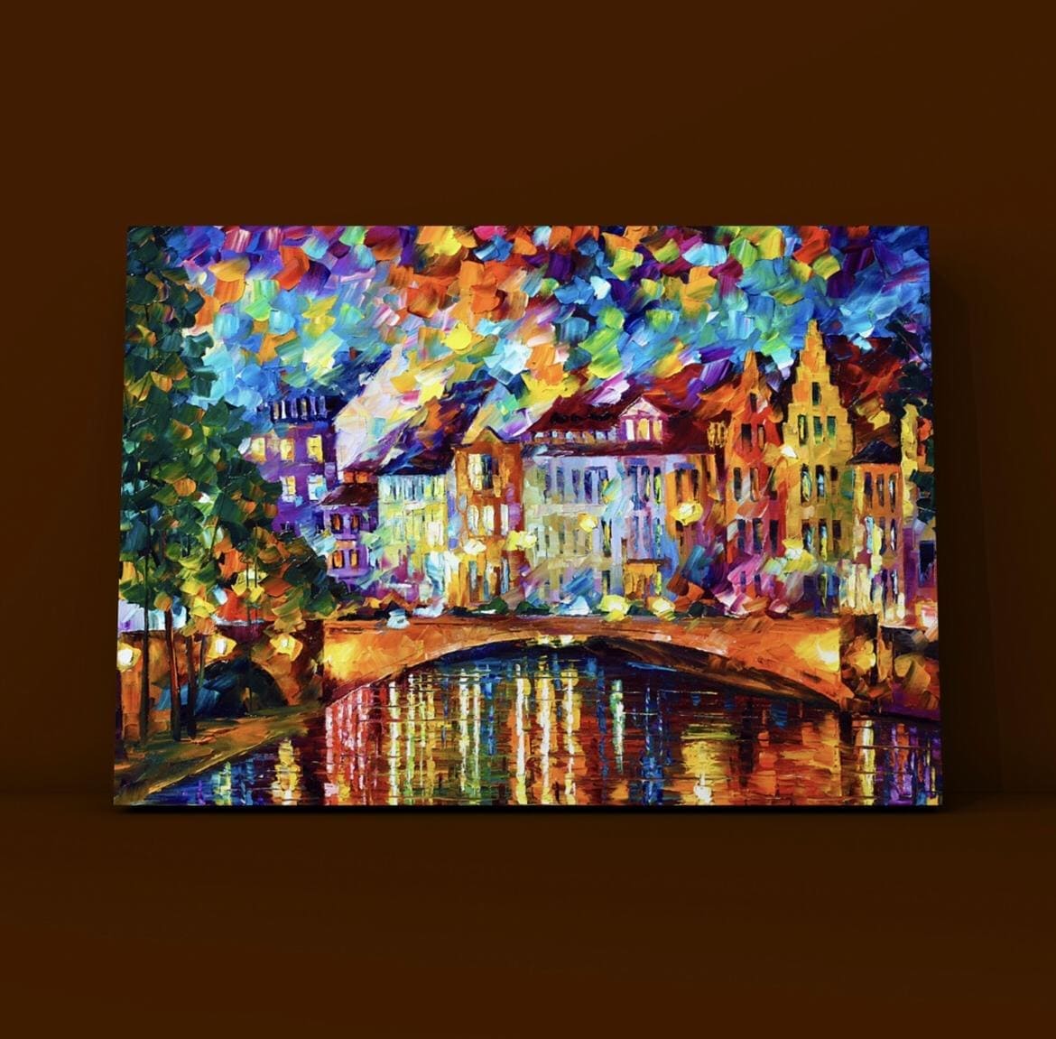 Cuadro Paisajes: CASAS DE COLORES 3