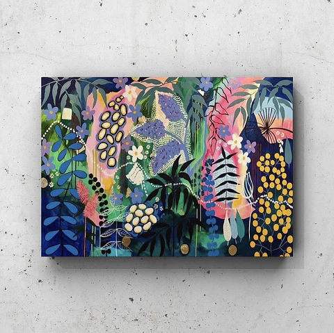 Cuadro Botánica: PRIMAVERA AZUL 
