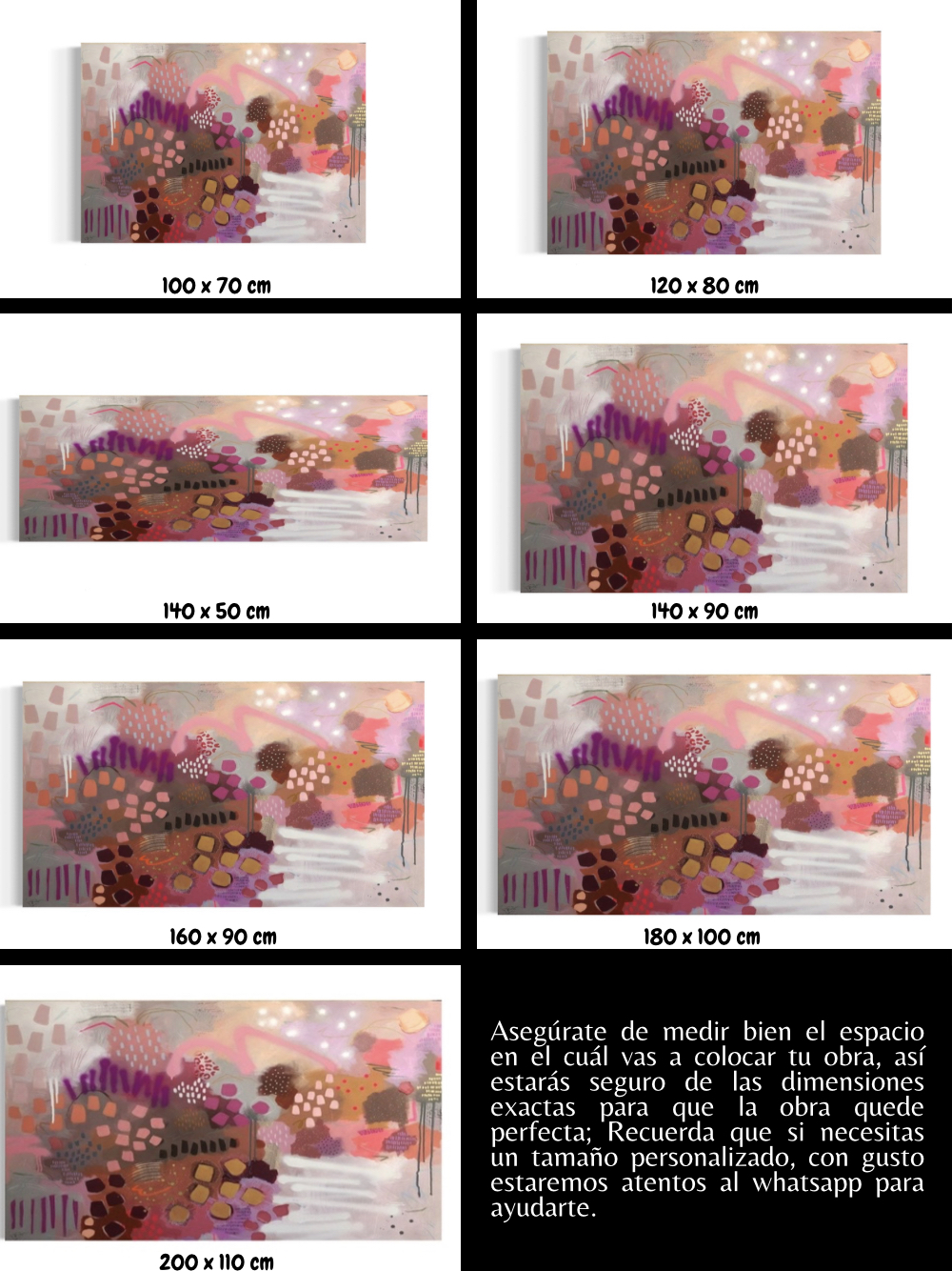 Cuadro Abstracto: CORAL  6