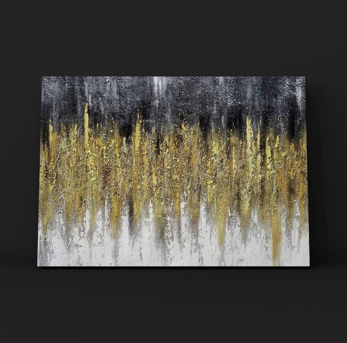 Obra de arte abstracta: PRADERA  3