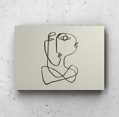 Cuadro Minimalista: DUALIDAD