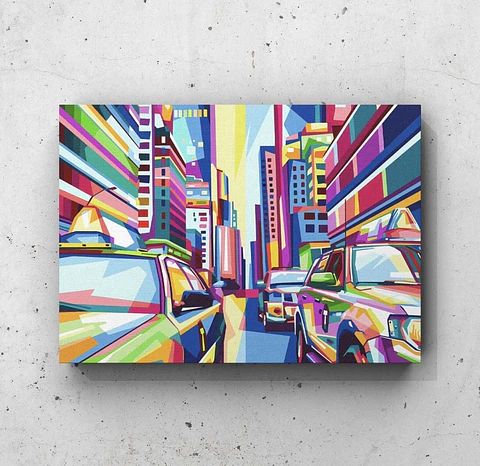 Cuadro Paisajes: NEW YORK COLORIDO