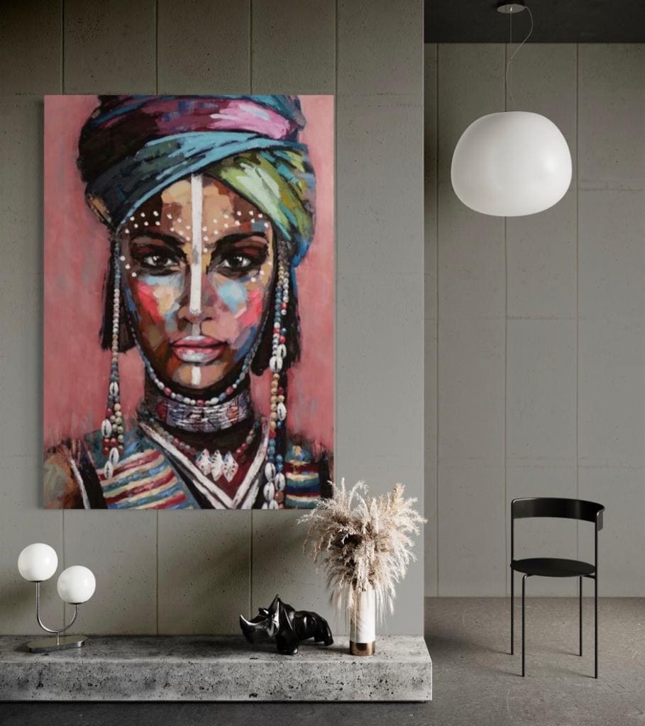 Cuadro Figura Humana: MUJER AFRICANA 2