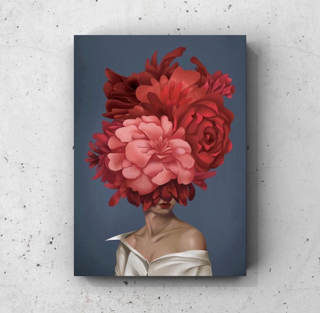 Cuadro Figura Humana: MUJER ROJA 1