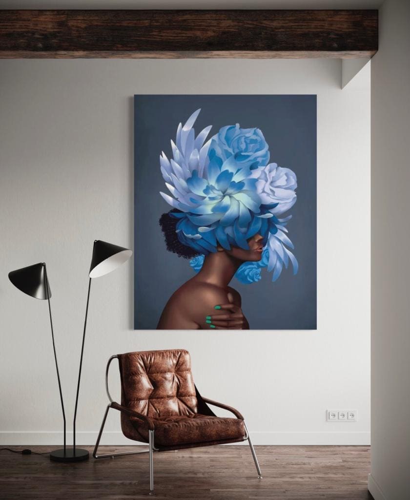 Cuadro Figura Humana: MUJER AZUL 2