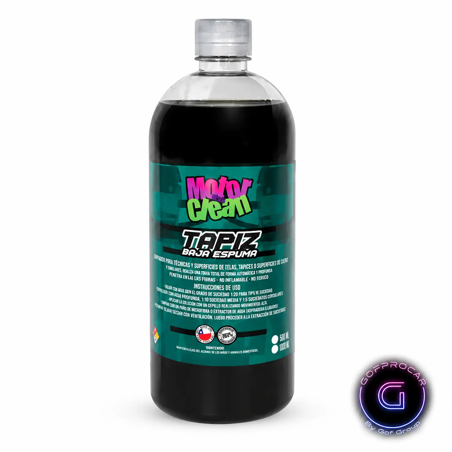 Shampoo Limpia Tapiz Baja Espuma Ph Alcalino Motor Clean 1LT 1