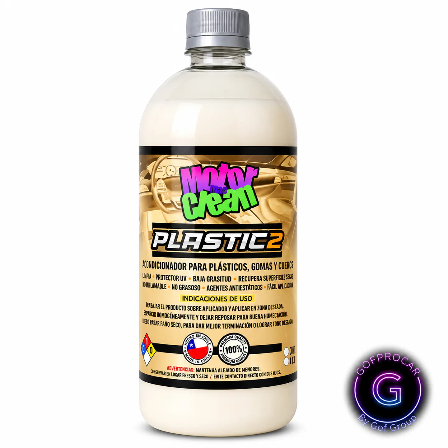 Plastic 2 Renovador de Plasticos 1LT - Motor Clean 1