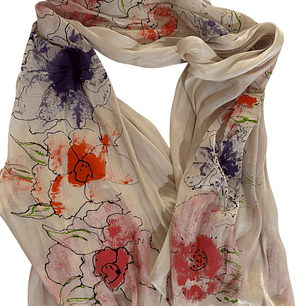 PAÑUELO DE VISCOSA HECHO A MANO DISEÑO EXCLUSIVO