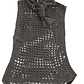 CHALECO SIN MANGA TEJIDO A CROCHET DISEÑO EXCLUSIVO - Miniatura 1