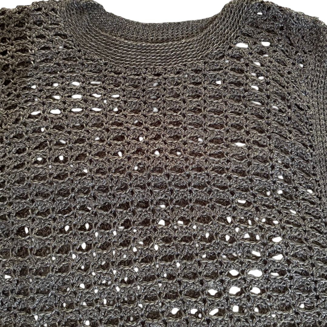 CHALECO SIN MANGA TEJIDO A CROCHET DISEÑO EXCLUSIVO 3