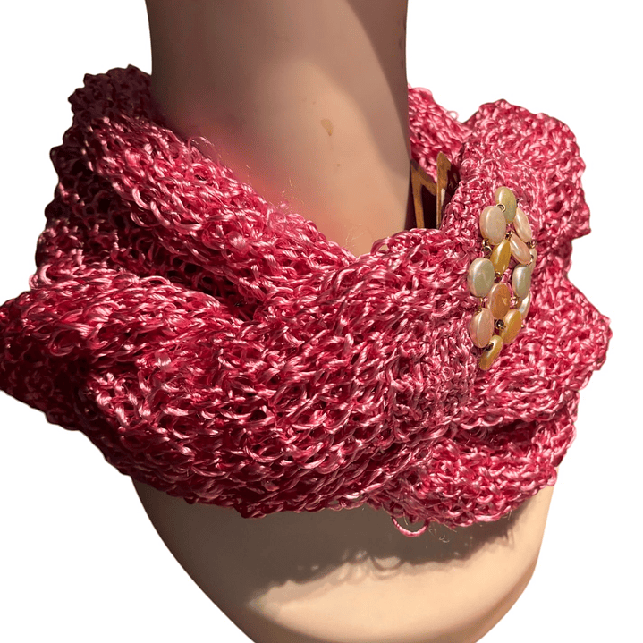 CUELLO DE SEDA TEJIDO A MANO DISEÑO EXCLUSIVO 3