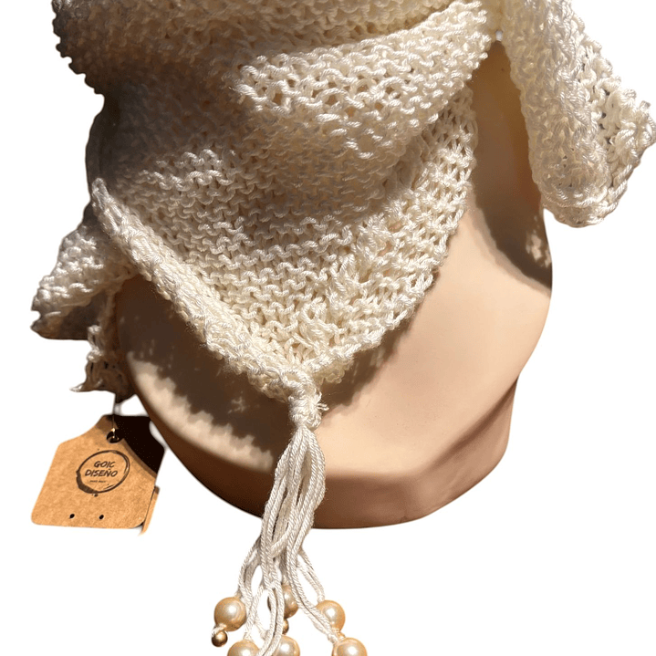 CUELLO DE LANA TEJIDO A MANO DISEÑO EXCLUSIVO 3