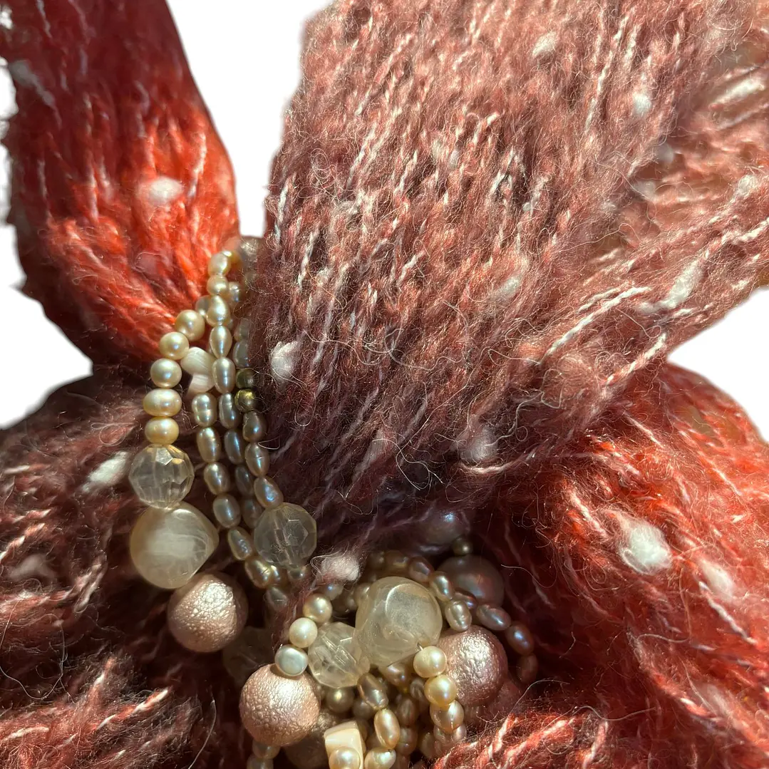 CUELLO DE LANA MOHAIR HECHO A MANO DISEÑO EXCLUSIVO 1