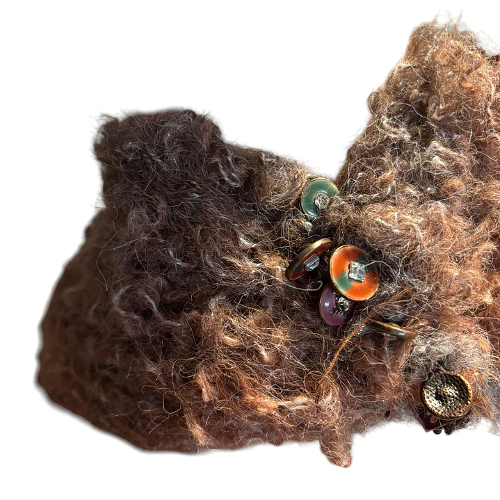 CUELLO DE LANA MOHAIR HECHO A MANO DISEÑO EXCLUSIVO 1