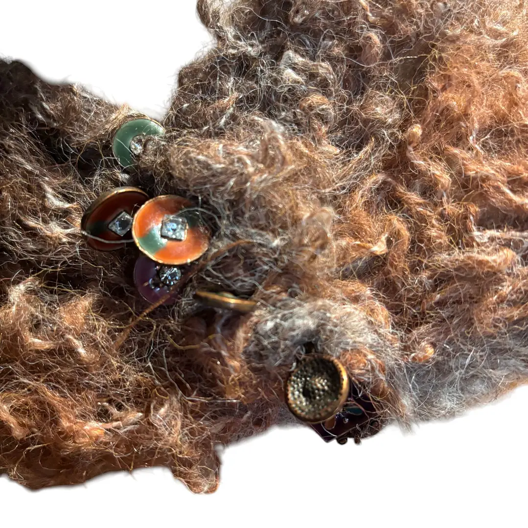 CUELLO DE LANA MOHAIR HECHO A MANO DISEÑO EXCLUSIVO 2