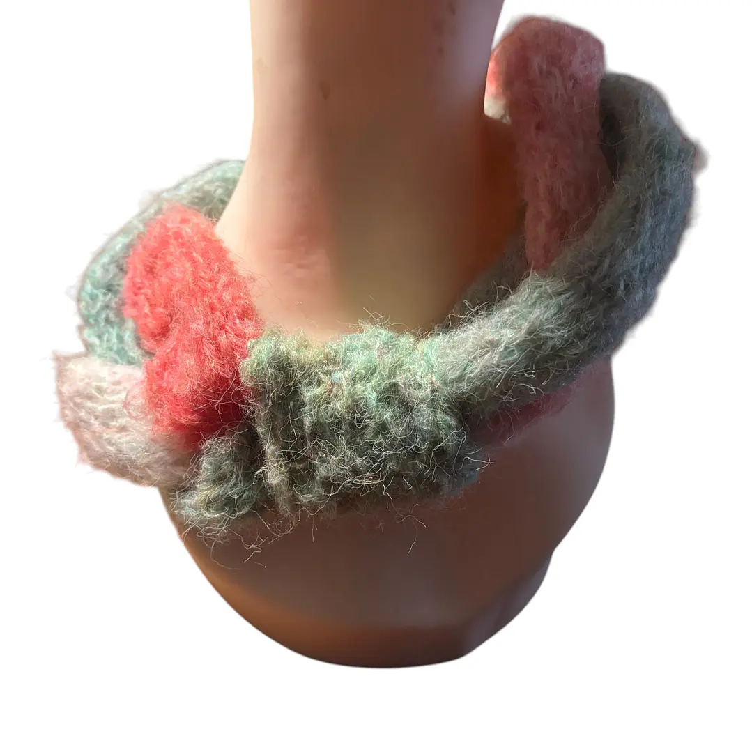 CUELLO DE LANA MOHAIR HECHO A MANO DISEÑO EXCLUSIVO 2