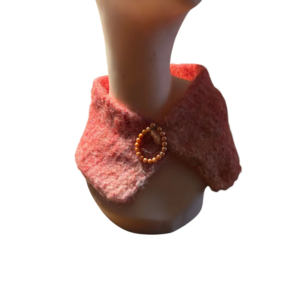 CUELLO DE LANA MOHAIR HECHO A MANO DISEÑO EXCLUSIVO 1