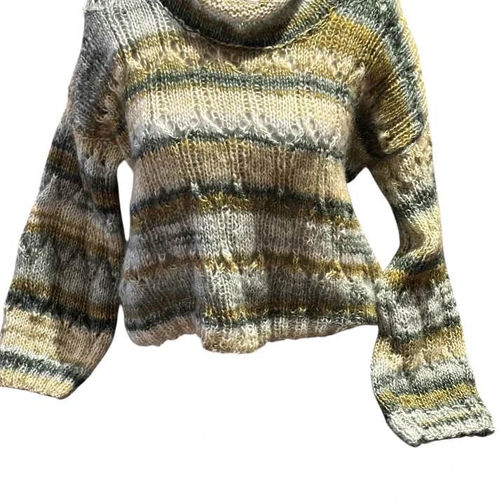 CHALECO DE LANA MOHAIR TEJIDO A MANO DISEÑO EXCLUSIVO 2