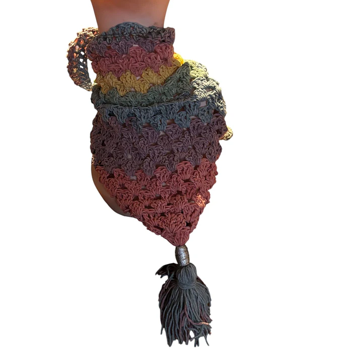 CUELLO DE LANA TEJIDO A MANO DISEÑO EXCLUSIVO 3
