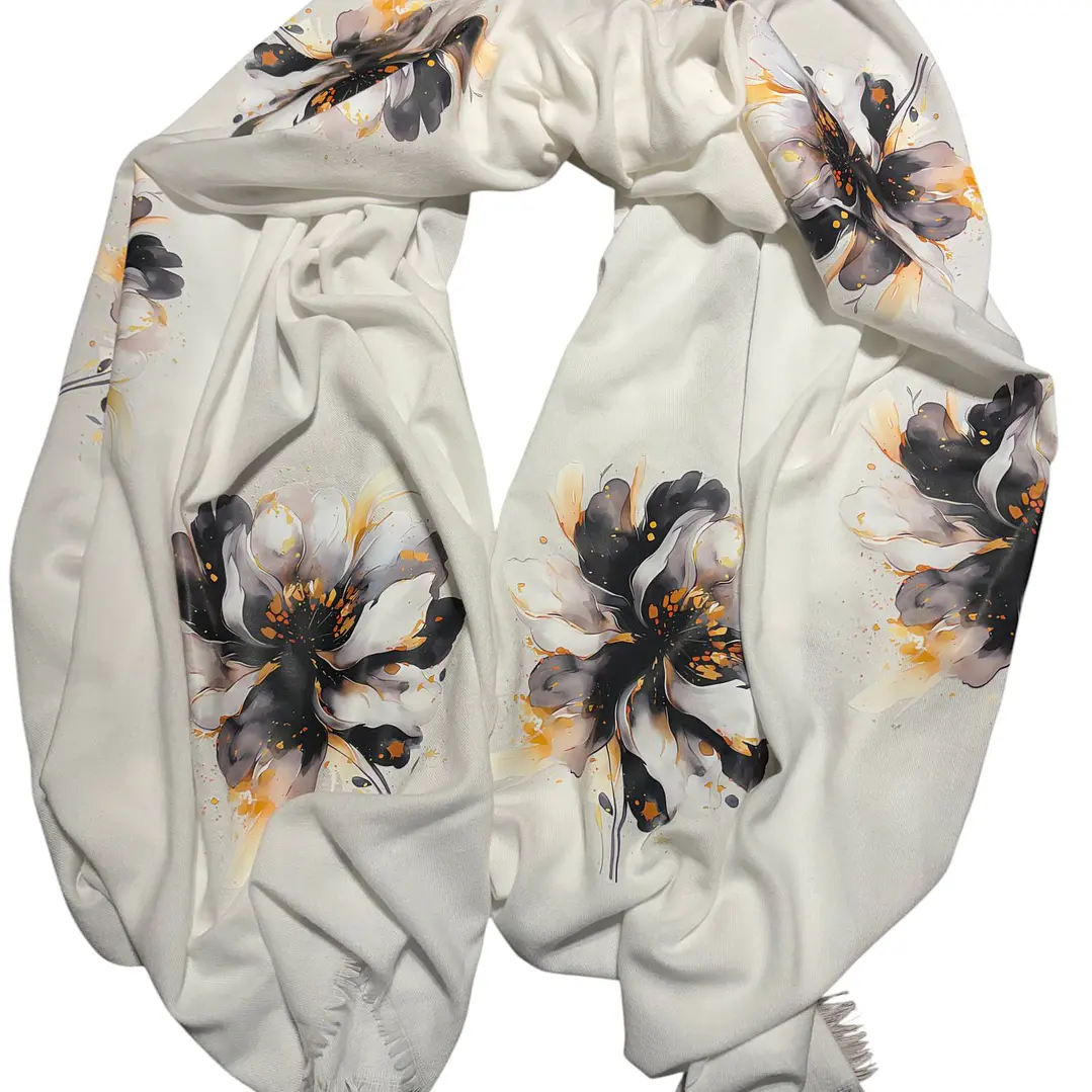 CHAL DE LANILLA HECHO A MANO DISEÑO EXCLUSIVO 3