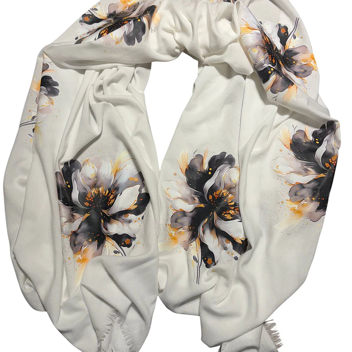 CHAL DE LANILLA HECHO A MANO DISEÑO EXCLUSIVO 3