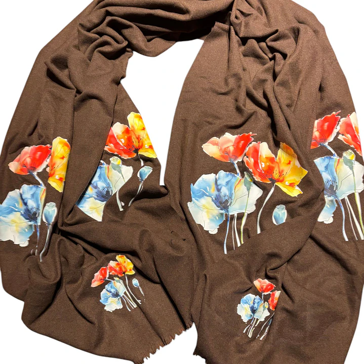 CHAL DE LANILLA HECHO A MANO DISEÑO EXCLUSIVO 3