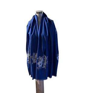 CHAL DE LANILLA HECHO A MANO DISEÑO EXCLUSIVO