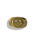 Happy Gold Face Ring