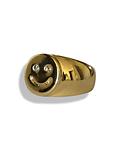 Happy Gold Face Ring
