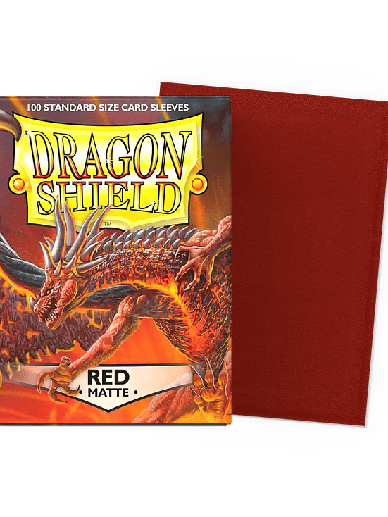 Protectores de cartas Dragon shield red 2