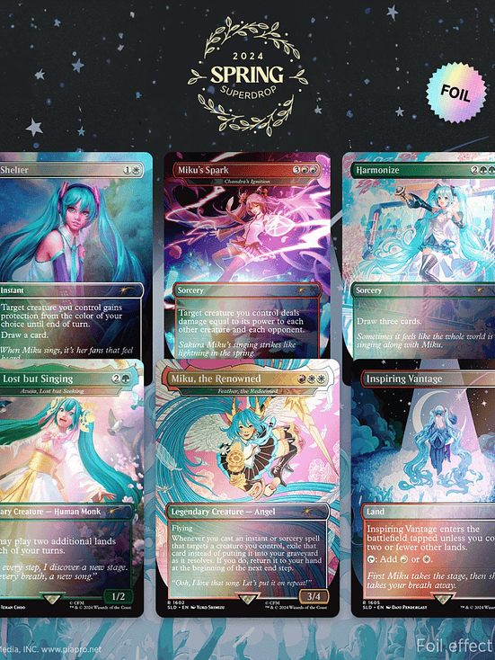 Secret Lair x Hatsune Miku: Sakura Superstar EN Foil Edition JAPANESE 1
