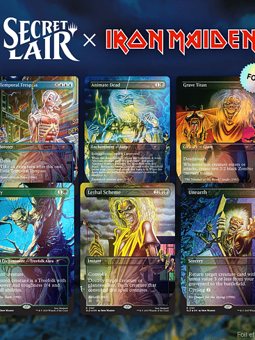 Secret Lair x Iron Maiden: Album Art Foil Edition 1