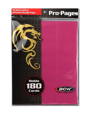 SIDE LOADING 18-POCKET PRO PAGES - PINK