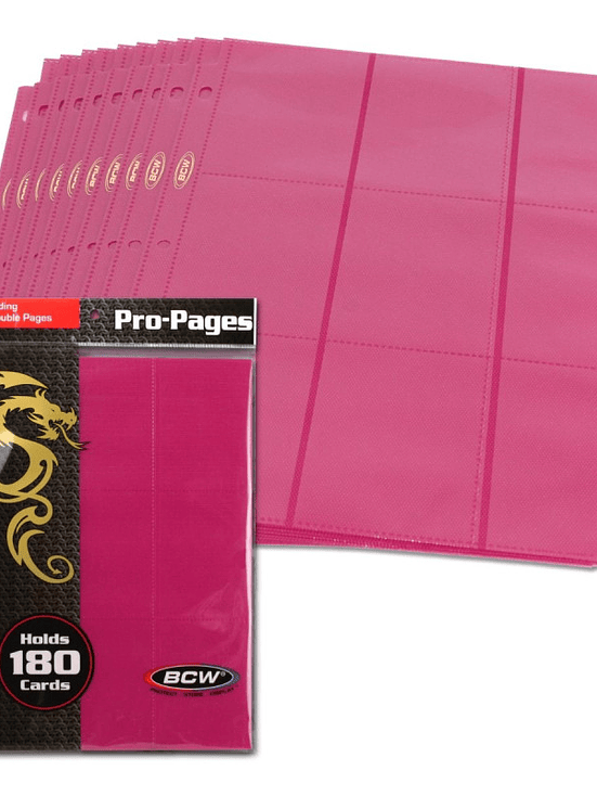 SIDE LOADING 18-POCKET PRO PAGES - PINK 2
