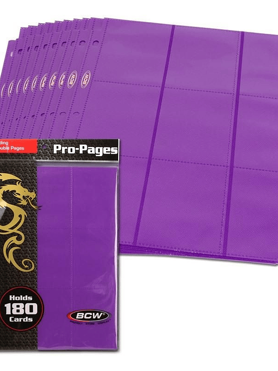 SIDE LOADING 18-POCKET PRO PAGES - PURPLE 2