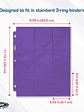 SIDE LOADING 18-POCKET PRO PAGES - PURPLE - Miniatura 3