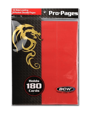 SIDE LOADING 18-POCKET PRO PAGES - RED