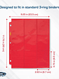 SIDE LOADING 18-POCKET PRO PAGES - RED - Miniatura 3
