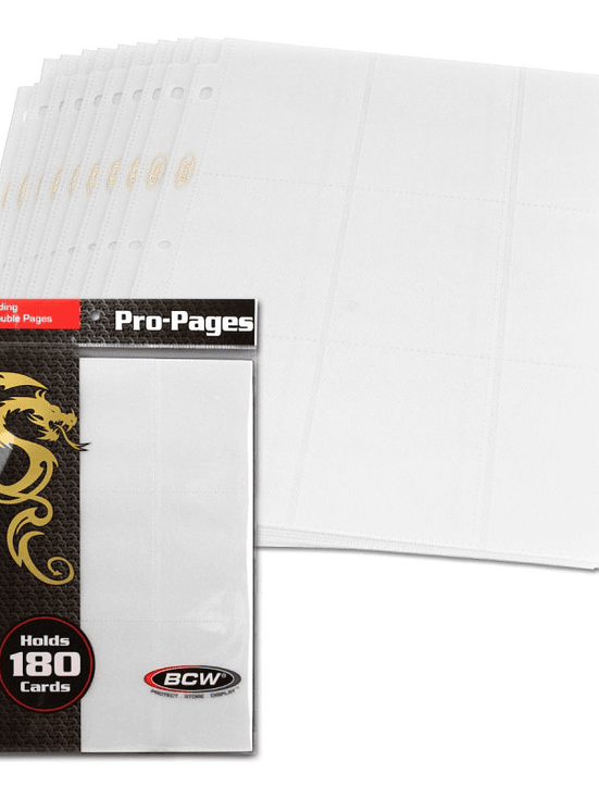 SIDE LOADING 18-POCKET PRO PAGES - WHITE 2