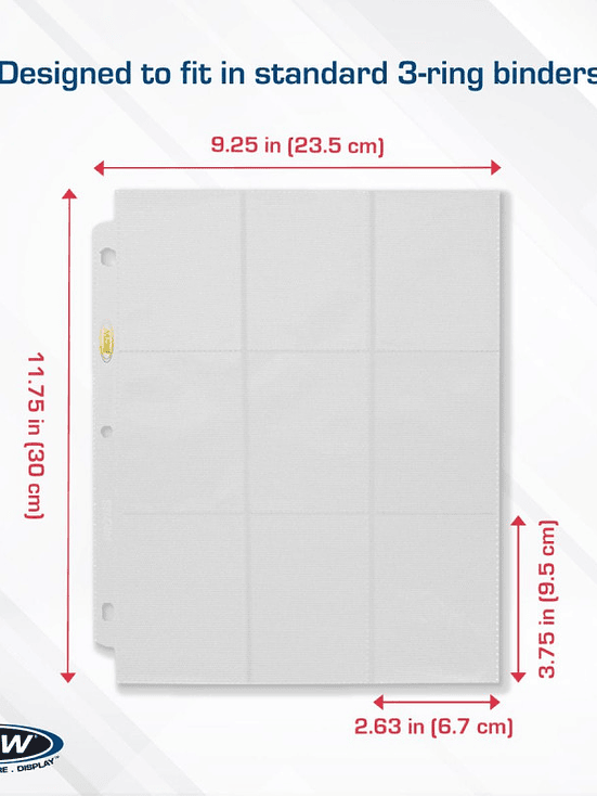 SIDE LOADING 18-POCKET PRO PAGES - WHITE 3