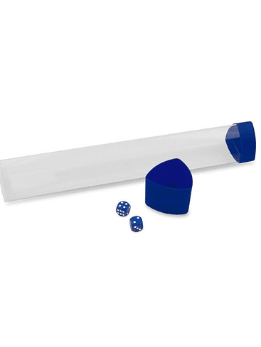 BCW - PLAYMAT TUBE WITH DICE CAP - BLUE 2