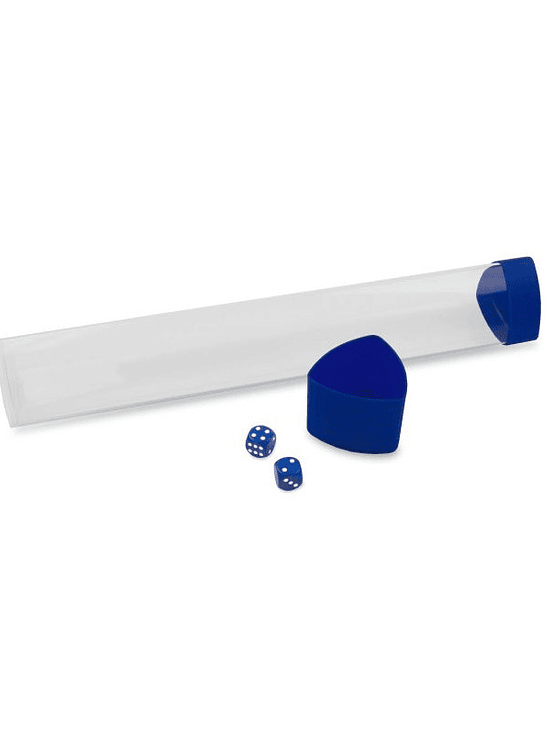 BCW - PLAYMAT TUBE WITH DICE CAP - BLUE 2