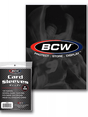 BCW- STANDARD CARD SLEEVES 100 - TRANSPARENTE