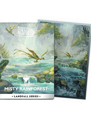 DRAGON SHIELD -MATTE DUAL ART SLEEVES - 'LANDFALL SERIES - MISTY  RAINFOREST 2