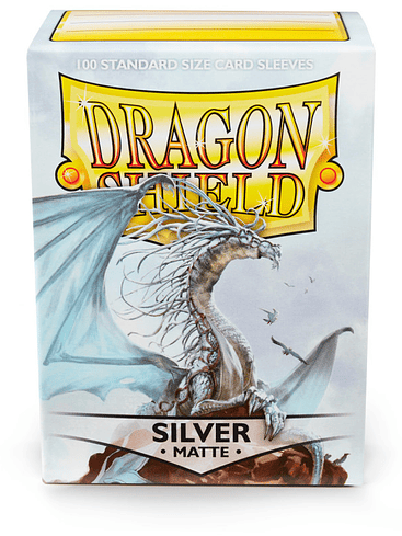 DRAGON SHIELD -SLEEVES STANDARD SIZE MATTE 100 - SILVER 1